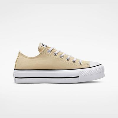 Кеды Converse Бежевые Версия Lifestyle Chuck Taylor All Star Lift Платформа Сезонный Цвет