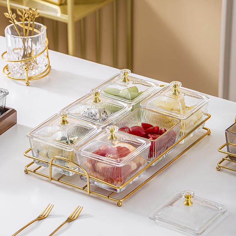 Skagen Luxury Compartmented Glass Serving Platter