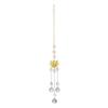 Celestial Garden Light-Catching Accessory: Hanging Crystal Sun, Moon, & Star Prism Pendant
