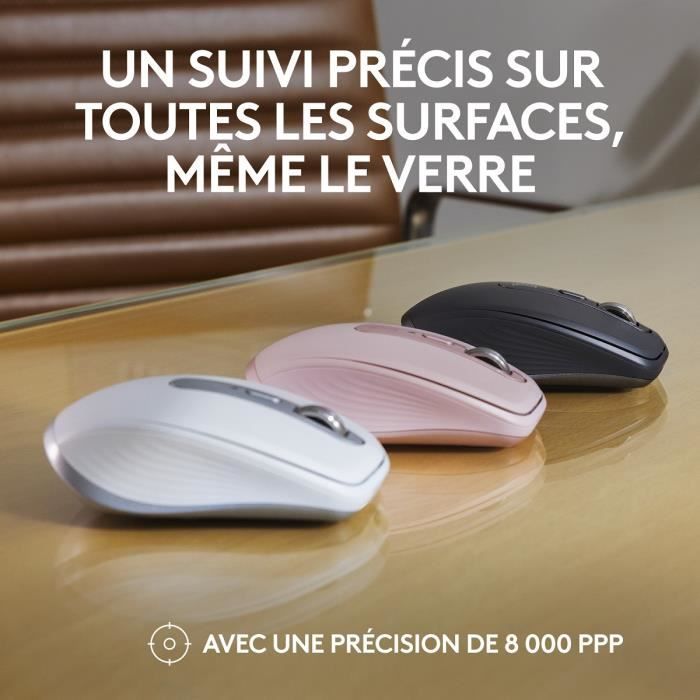 Souris - Sans Fil - Logitech - MX Anywhere 3S - Blanc