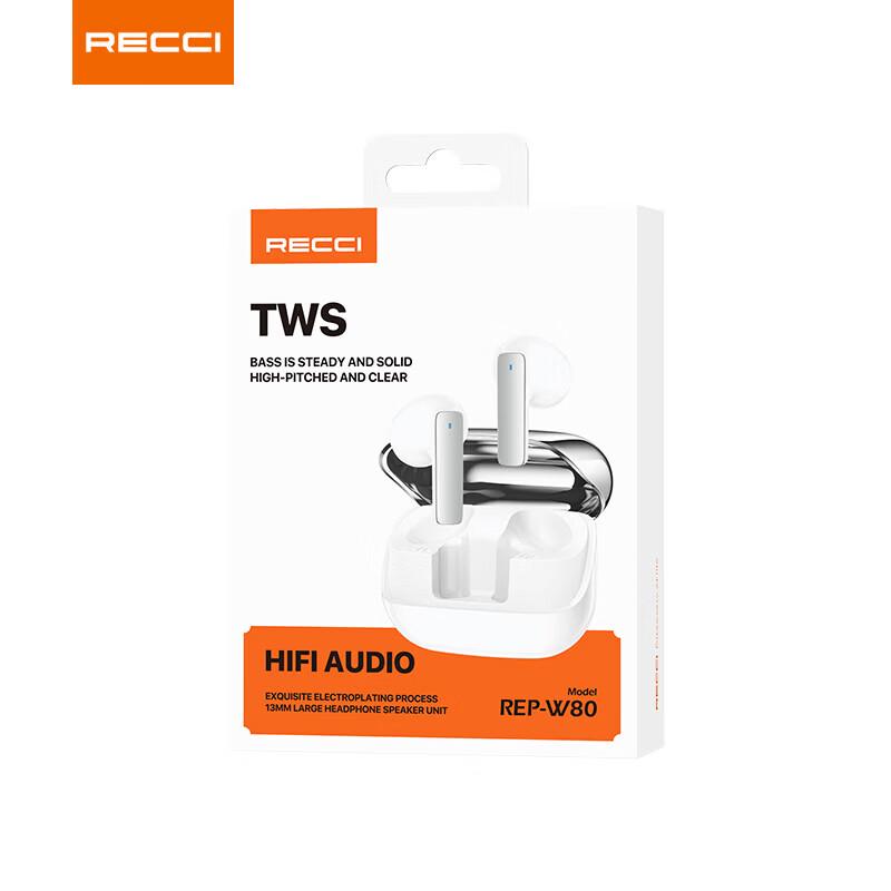 Беспроводные Bluetooth-наушники Recci REP-W80 полувкладыши