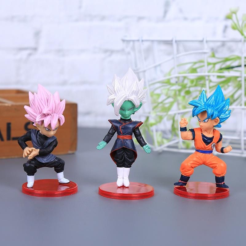 6 шт. Аниме Dragon Ball Super Future Vol.7 Серия WCF Модель Goku Black Zamasu Vegetto Trunks Gowasu Grand Priest Игрушка Кукла Фигурка Премиум Качество