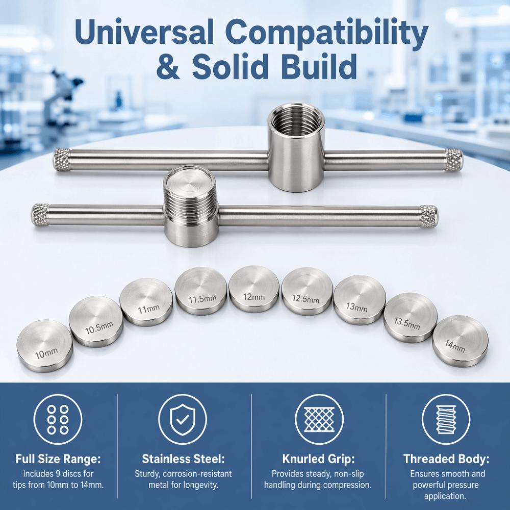 11PCS Stainless Steel Billiard Cue Tip Shaper Threaded Cue Tip Shaper Tool For Billiard Cue Tips