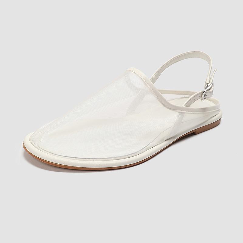 Ins Style Air Mesh Women Ballet Flats Comfortable Soft Sole Slingbacks Walking Dance Loafers Spring Summer Casual Shoes