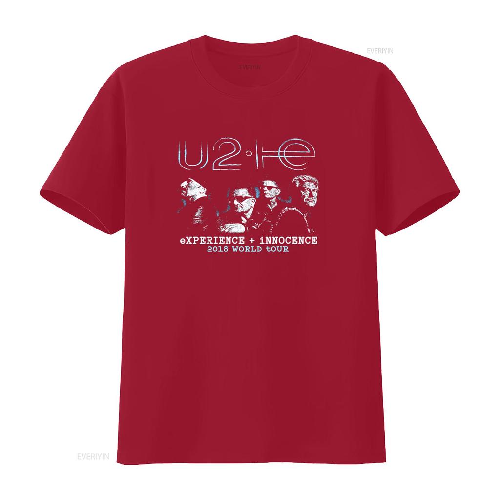 Y2k U2 Bono 2018 Double Sided Band Tour T Shirt Experience Innocence Us Europe Vintage Top For Everyday Wear Fashion