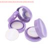 BB Cream Container Sponge Makeup Case - Beauty Cosmetic Use Purple Air Cushion Foundation DIY Kit with Empty Puff Mirror