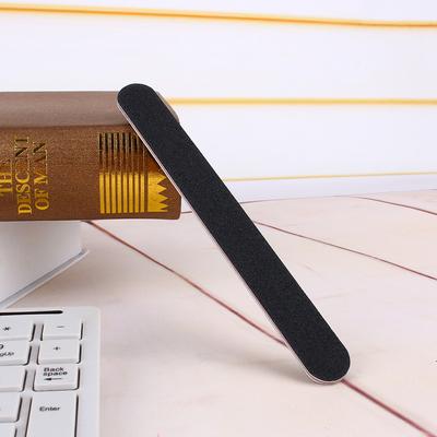 Двусторонняя 180100 Grit Прямая пилочка для ногтей Пилочка для ногтей Гель-маникюр JS