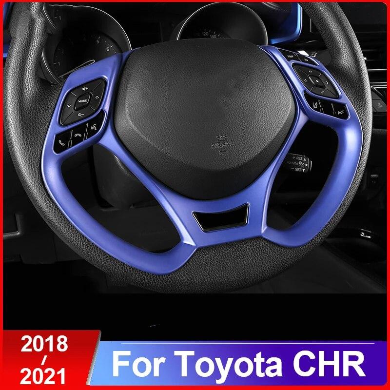 ABS Car Styling Steering Wheel Sequins Sticker Trim Cover For Toyota C-HR CHR C HR 2016 2017 2018 Accessories