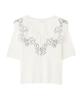 Proportion Body Dressing Knit Sweater with White and Black Women's Cape-Style Lace,