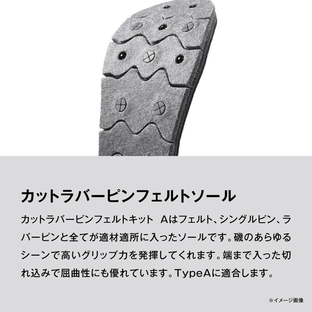 SHIMANO Геоблок Набор фетра с резиновыми булавками для резки Тип A Темно-серый XL KT-643X