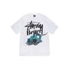 Stussy X Лучший Магазин Подарков Построен Лучше Футболка Двусторонний Граффити Принт Круглый Вырез Короткий Рукав Футболка Унисекс Топы Белый 3903831