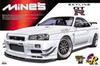 Aoshima Bunka Kyozaisha S Package Mines Nissan R34 Skyline Plastic Model 1/24 Ver.R No.45 GT-R