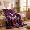 Crystal Palace Football Print Flannel Blanket Soft Warm Sofa Bed Throw Blanket For Home Office Bedroom