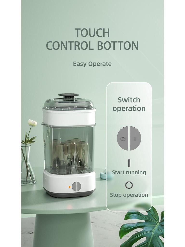 Стерилизатор для детских бутылочек и сосок паром Whale Love большой вместимости