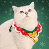 1шт регулируемый ошейник для домашних животных ручной работы новогодний рождественский вязаный колокольчик