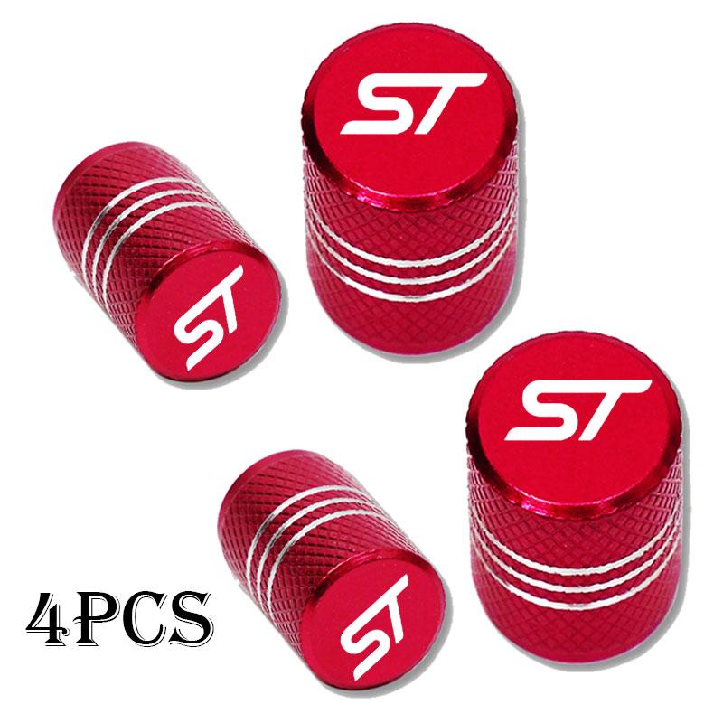 YJBU1 For Ford ST FOCUS 2 3 Mondeo Fiesta Kuga MK2 MK3 MK4 Car Wheel Tire Valve Caps Tyre Stem Covers Airdust Waterproof