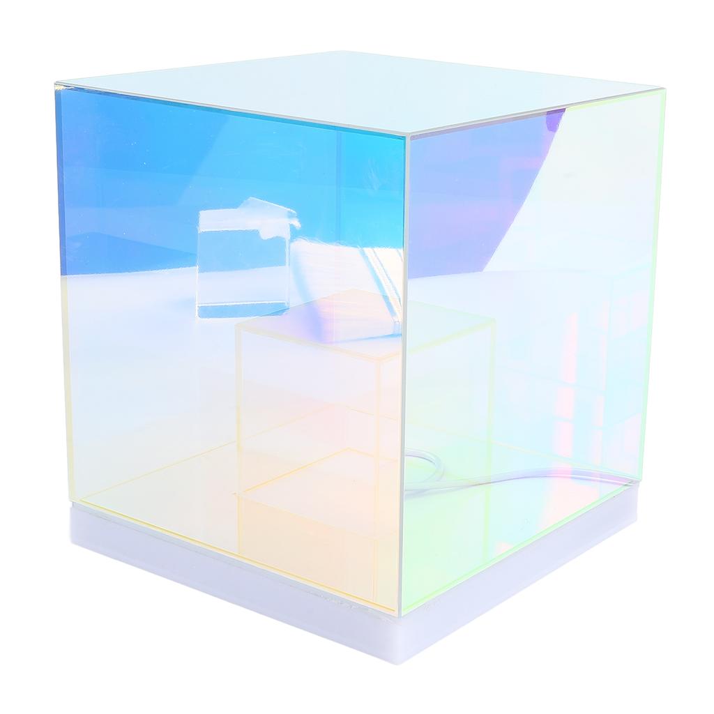 3D Cube LED Настольная лампа RGB Цветная Прозрачная Современная USB Квадратная Настольная Лампа Ночник для Спальни Гостиной