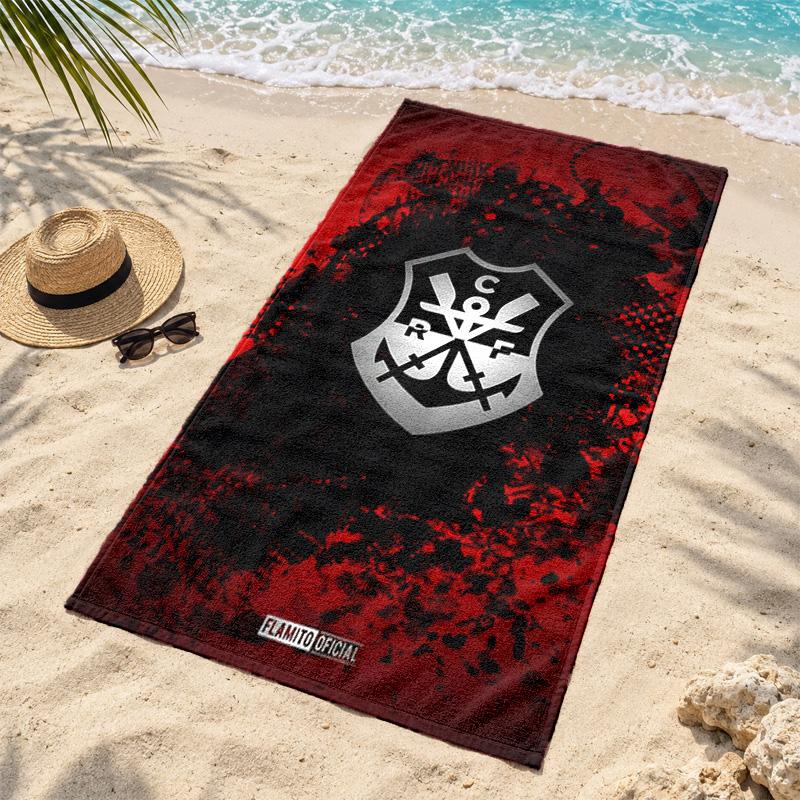 Пляжное полотенце из микрофибры CR Flamengo, быстросохнущее, без песка, легкое, для путешествий, плавания, кемпинга