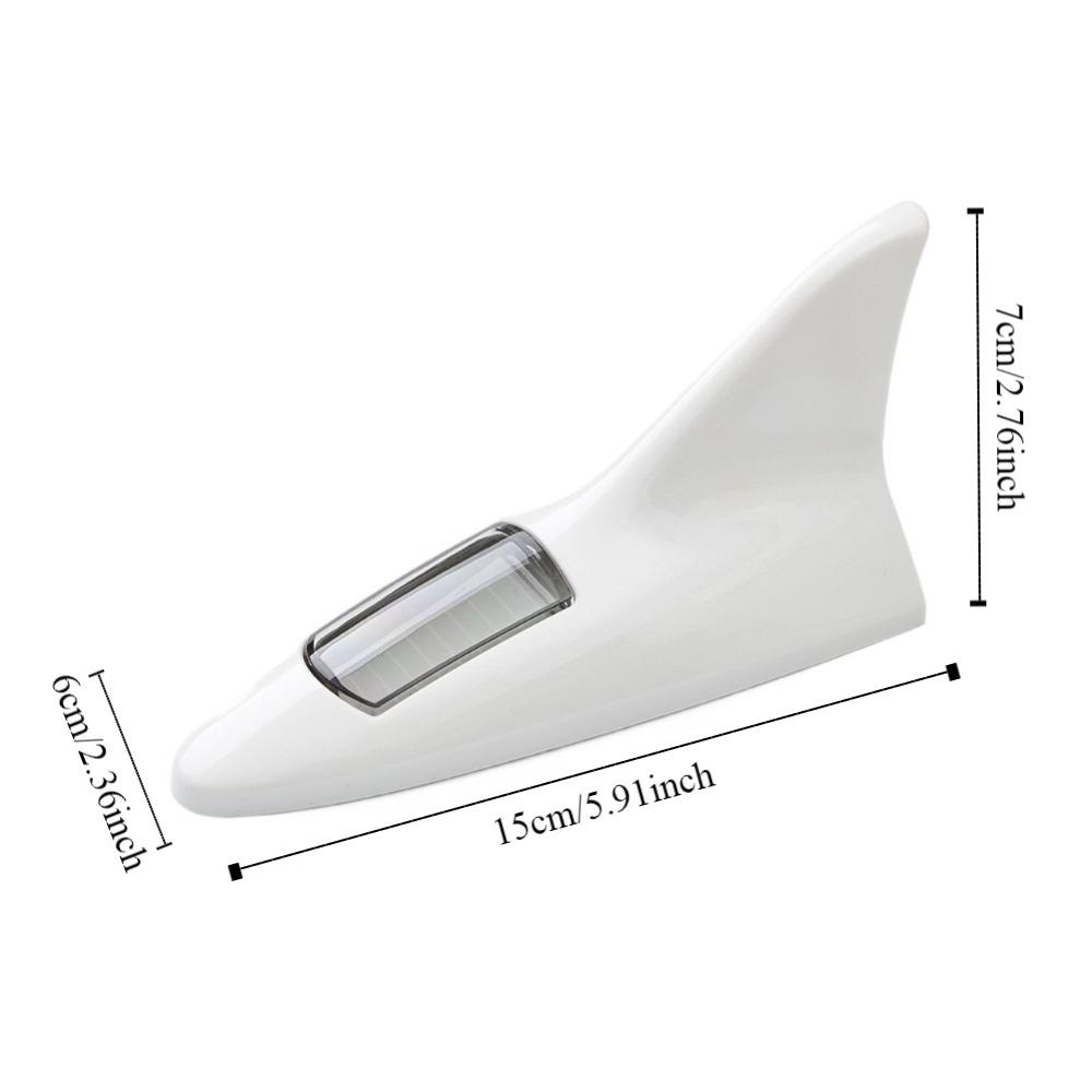 Универсальная автомобильная антенна плавник акулы светодиодный фонарь безопасности предупреждающий свет вождения