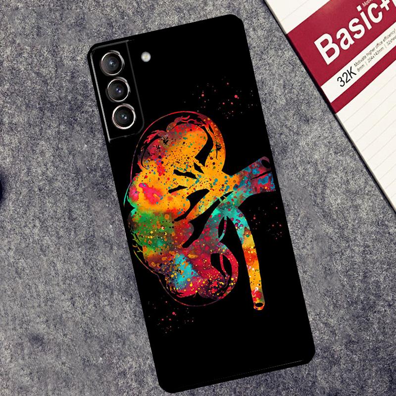 Человеческое Сердце Мозг Легкие Чехол Для Samsung Galaxy S24 S26 Ultra S10 S20 S21 S22 S23 Plus S25 FE S25 Ultra Чехол Coque