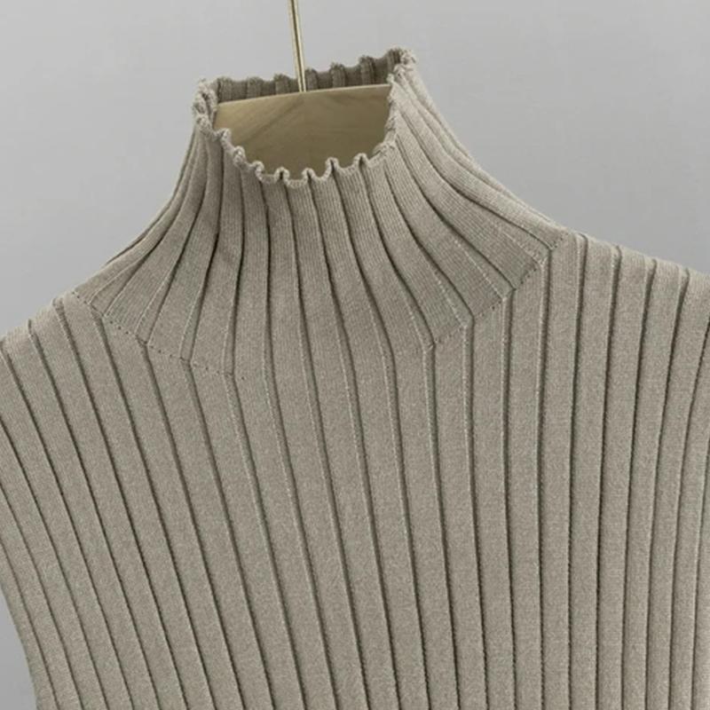 3PCS Повседневный Простой Вязаный Комплект Спортивный Костюм Свитер Куртка Без Рукавов Майка + Длинный Свитер Кардиган + Брюки Женский Костюм-Тройка Спортивный Костюм Для Девочек