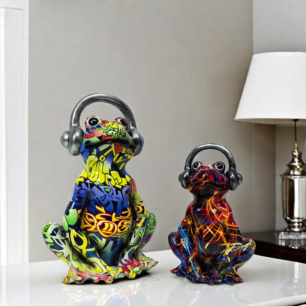 Новый стиль с украшениями в виде пшеничных лягушек, украшение для дома, гостиной, образец комнаты, высококлассное украшение, изделия из смолы