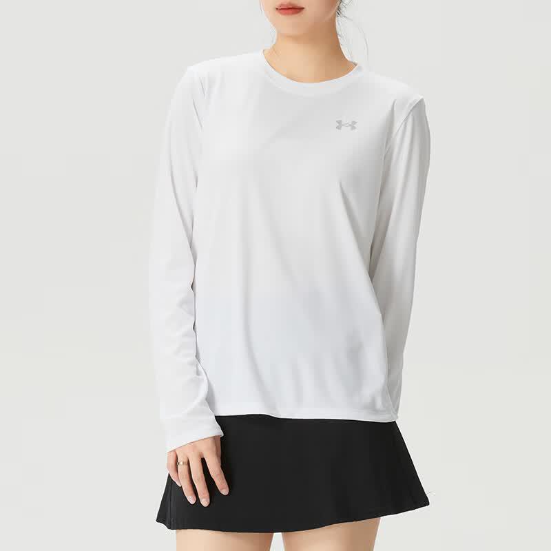 Under Armour Женская спортивная повседневная футболка с длинным рукавом