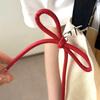 Корейская мода винтажный кожаный бант брелок Harajuku подвески сумка кулон мобильный телефон кулон аксессуары Y2K ювелирные изделия брелок