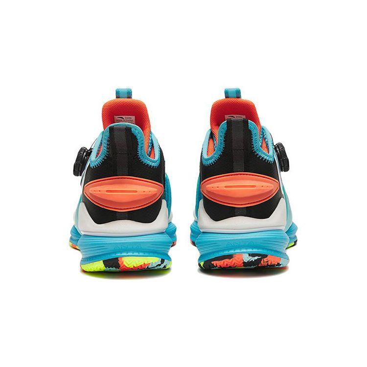 Anta Mesh Shock Absorbing Breathable Wear Resistant Non Slip Sports Casual Shoes Kids Sneakers White Black Blue 312241110-8