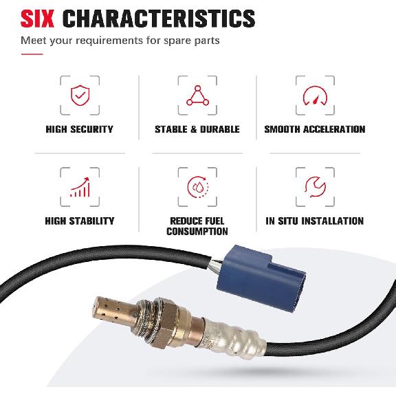 O2 Oxygen Sensor Compatible for Infiniti FX35 FX45 G35 & for Nissan 350Z Altima Frontier Maxima 2003-2012, Replacement 1821382Z20, 226A0EA200, 4 Wire