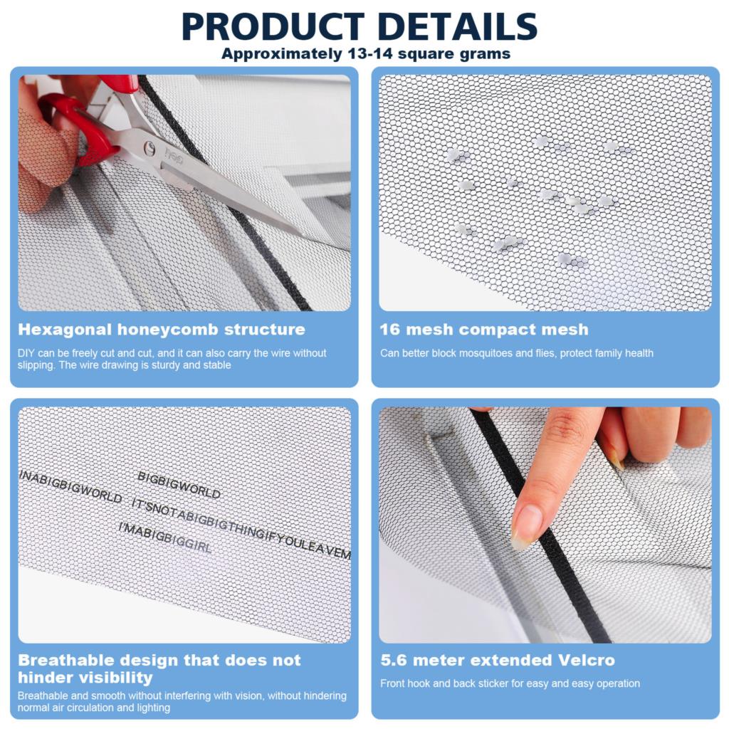 Москитные сетки для окон спальни, экран от насекомых, занавески, внутренняя антимоскитная сетка, москитные сетки, лента для ремонта экрана от насекомых