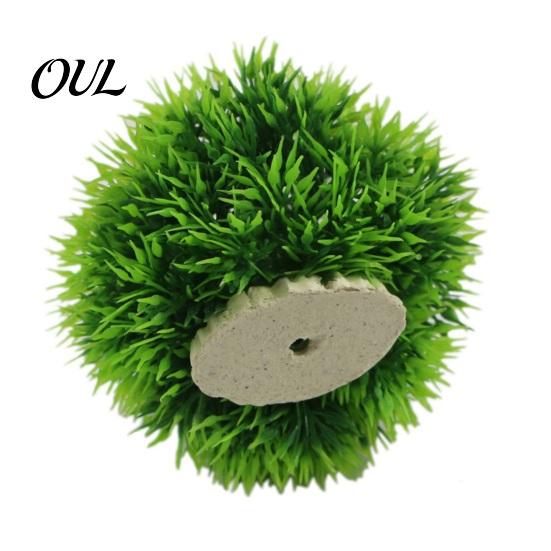 Turtle Safe Tank Decoration Artificial Water Plant, Natural Color Dense Grass Shape Aquarium Plants, Soft Shrimp Plants Plastic Fake for Fish