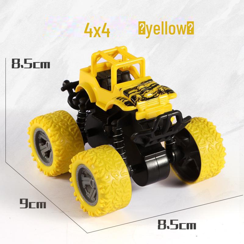 Детская четырехколесная инерционная трюковая машинка - вращающаяся внедорожная модель игрушки