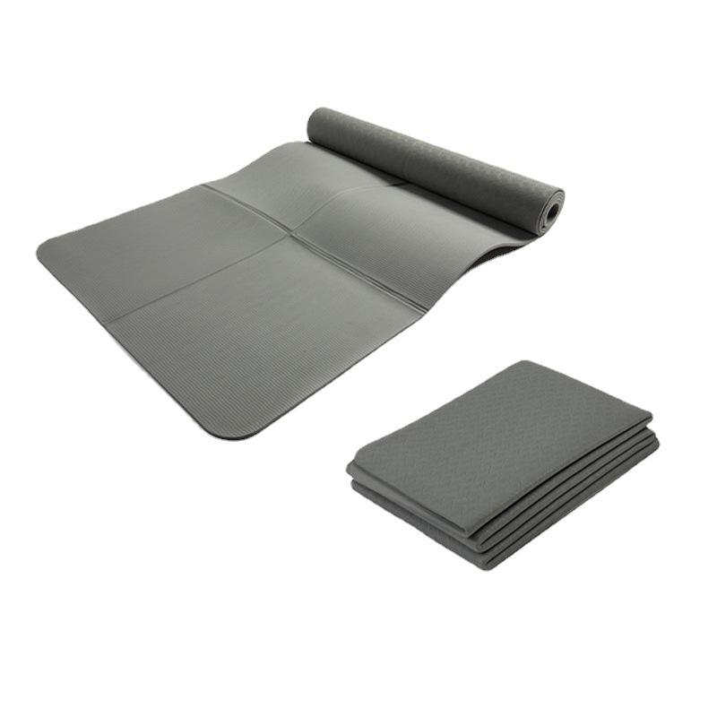 TPE Non-Slip Folding Yoga Mat for Beginners - Portable Exercise & Fitness Mat