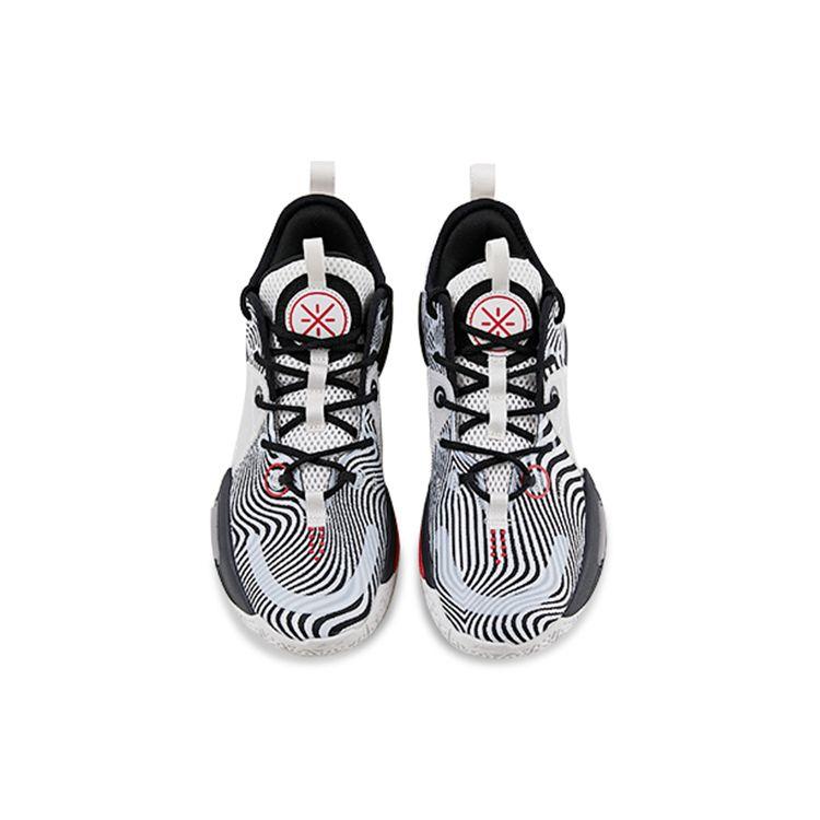 Баскетбольные кроссовки Li Ning All City 9 V1.5 PE Edition с нескользящей подошвой и износостойкостью, мужские, цвет черный, белый ABAR015-A