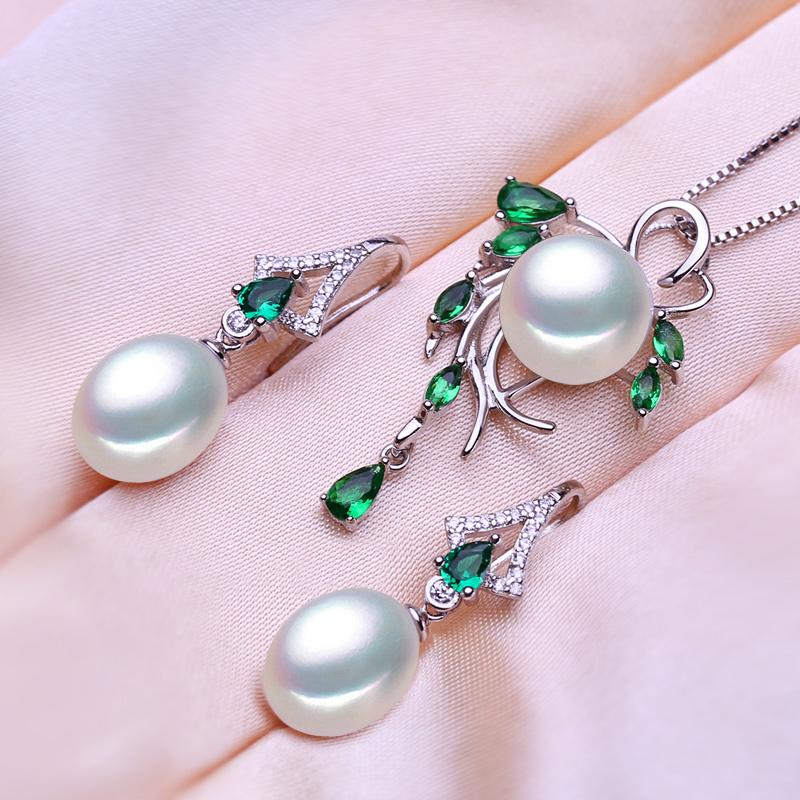 seniko Модные листья и листья, ожерелье, серьги, комплекты украшений из пресноводного жемчуга для женщин, ожерелье из пресноводного жемчуга, жемчужные серьги