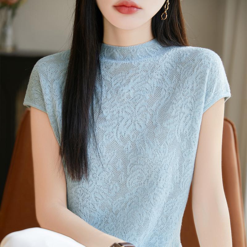 Летняя рубашка для женщин - 50% шелковая смесь Mulberry | Не мнется и защищает от ультрафиолета | Роскошный легкий топ