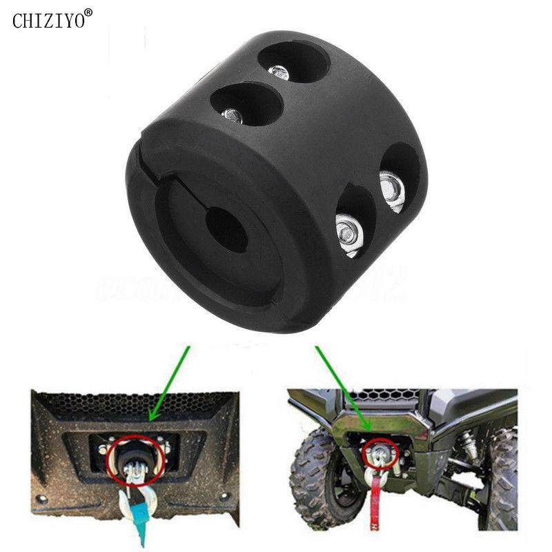 Черный фиксатор крюка троса лебедки для квадроцикла UTV фиксатор крюка троса лебедки резиновая подушка с гаечным ключом CHIZIYO