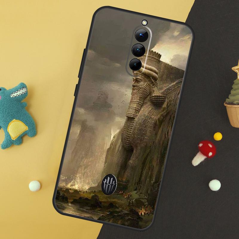 Ламассу Ассирийская Месопотамская Чехол Для ZTE Nubia Red Magic 9 Pro Plus 8 8S Pro Plus 6S 7S 6 7 Pro 5S 6R 5G Чехол Coque