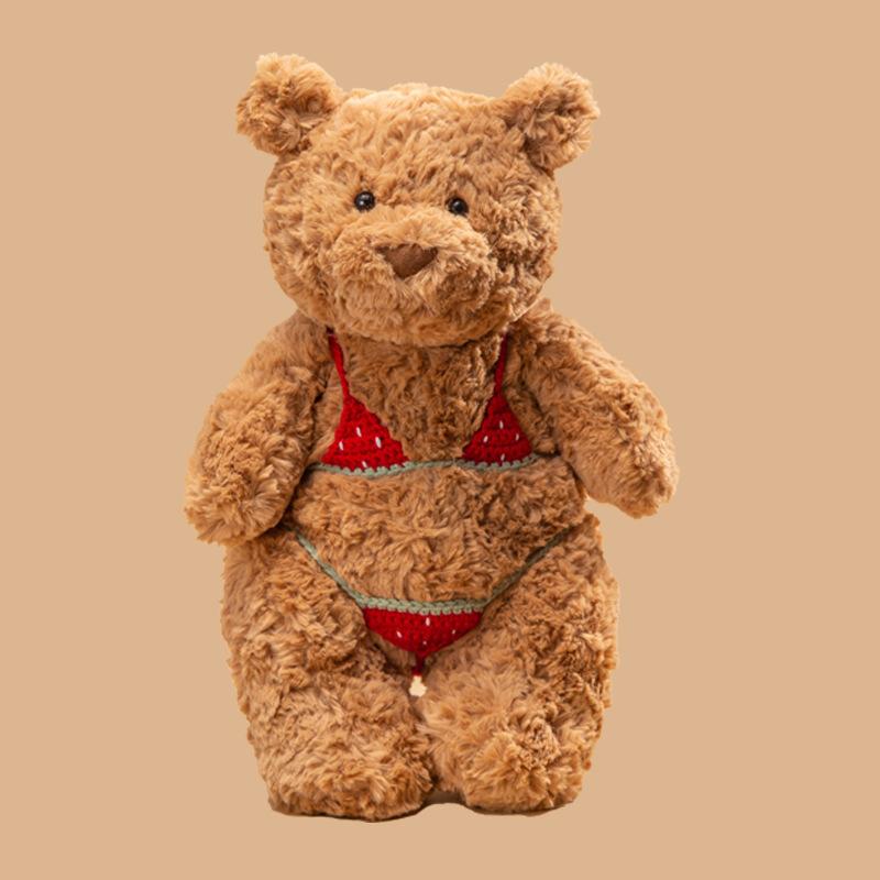 Leola bear doll Barcelona bear bar pig doll bikini bathrobe bear plush toy for girls gift
