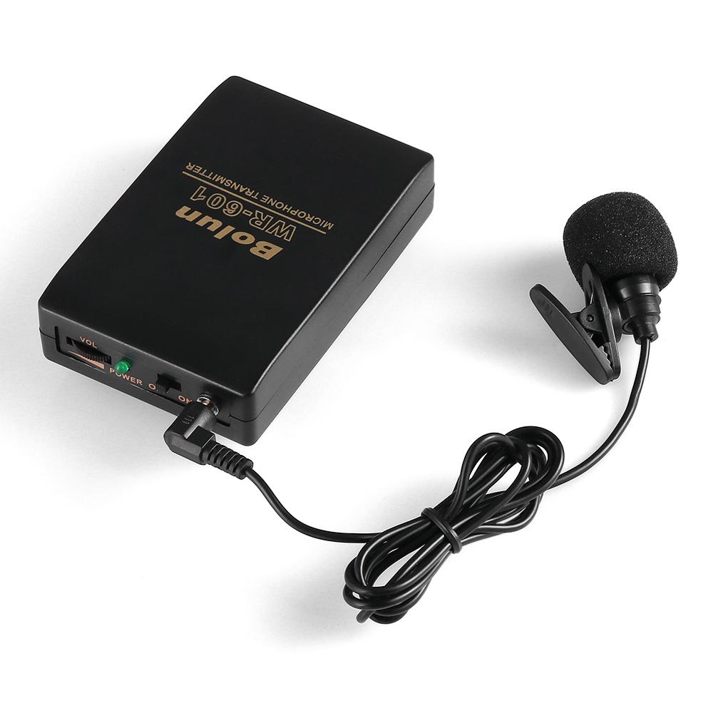 Karaoke Speech Speaker Lavalier Lapel Clip Mic System FM Transmitter Receiver Wireless Microphone