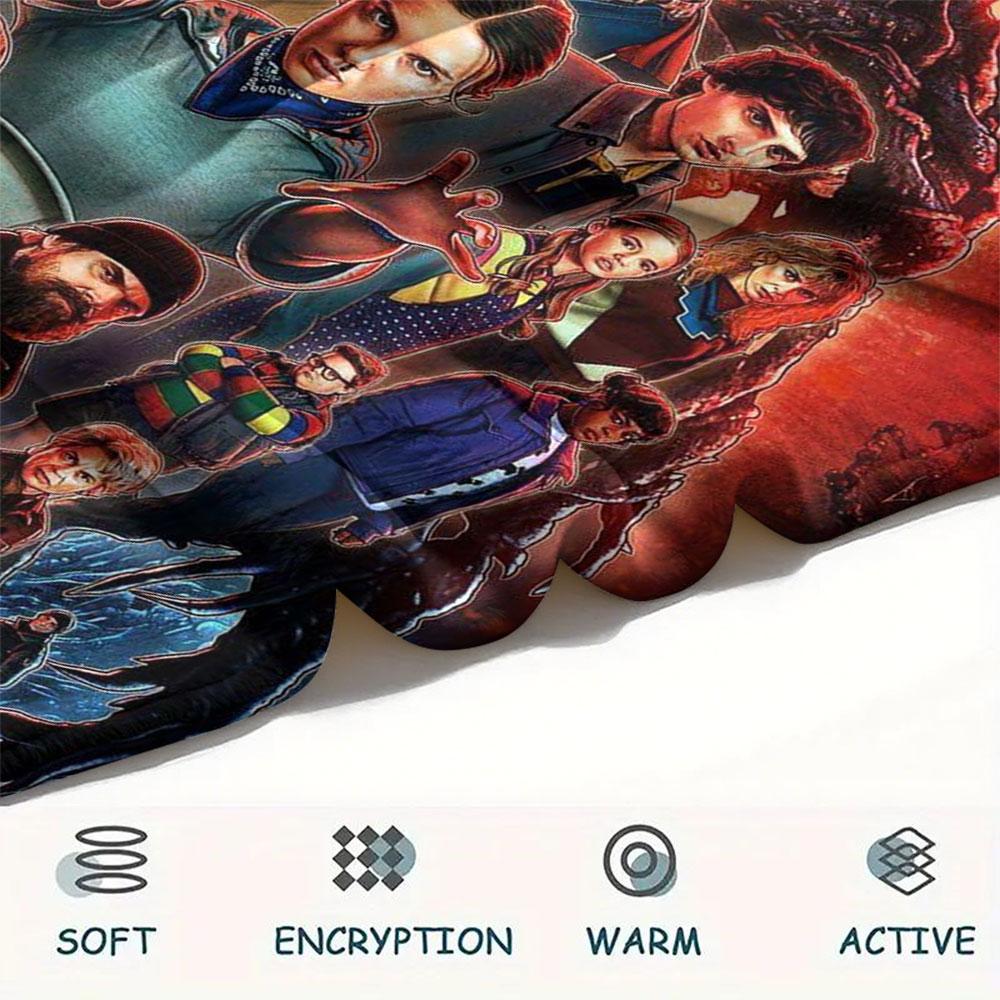 Stranger Things Season Poster Blanket Soft And Comfortable Sofa Blanket Nap Blanket Sheet Office Rest Blanket
