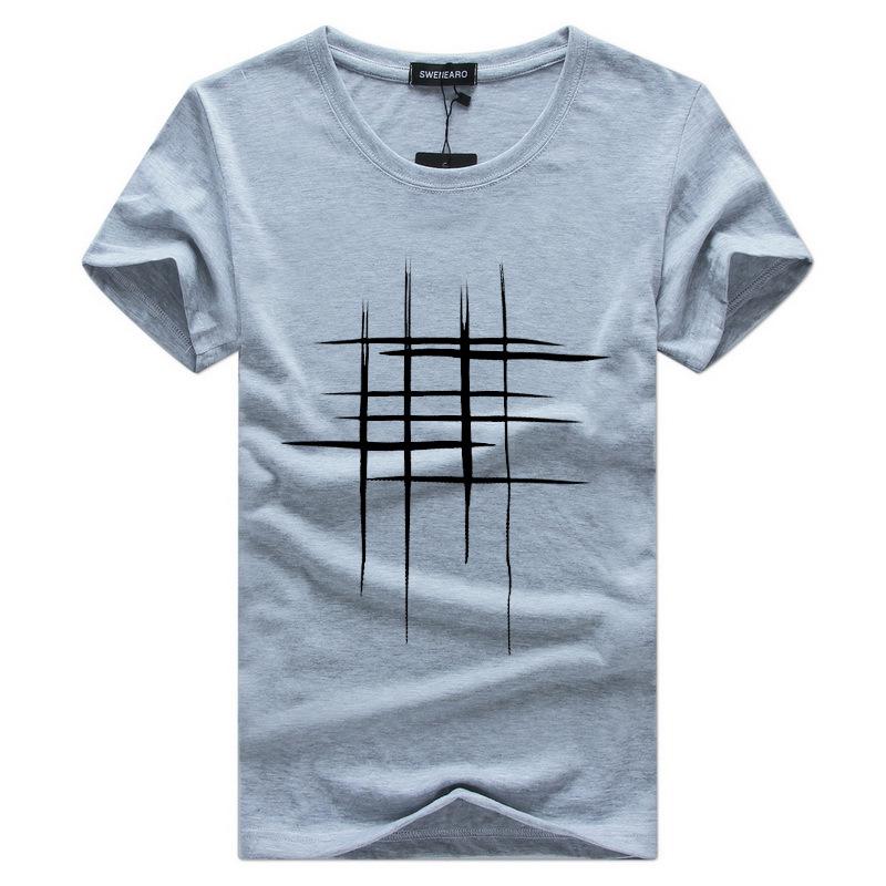 QICED Мужская Мода Повседневная Лето Весна Круглый Вырез Короткий Рукав Блузки и Рубашки Повседневный Шик