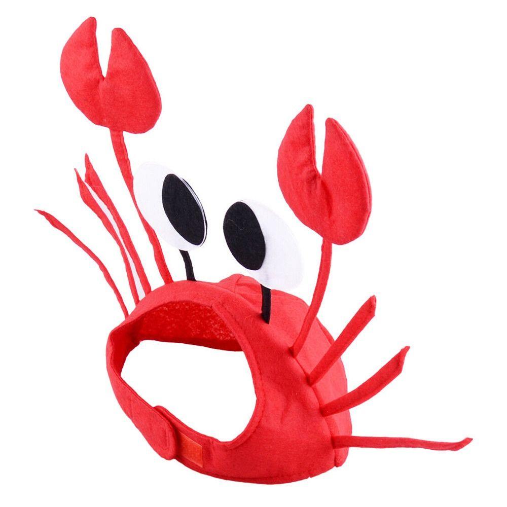 Cute Performance Props Cartoon Felt Sea Animal Cap Crab Hat Party Accessory