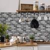 Retro Pvc Crystal Bright Film Tile Sticker, Self-Adhesive Waterproof Kitchen Bathroom Living Room Wall Sticker Wallpaper