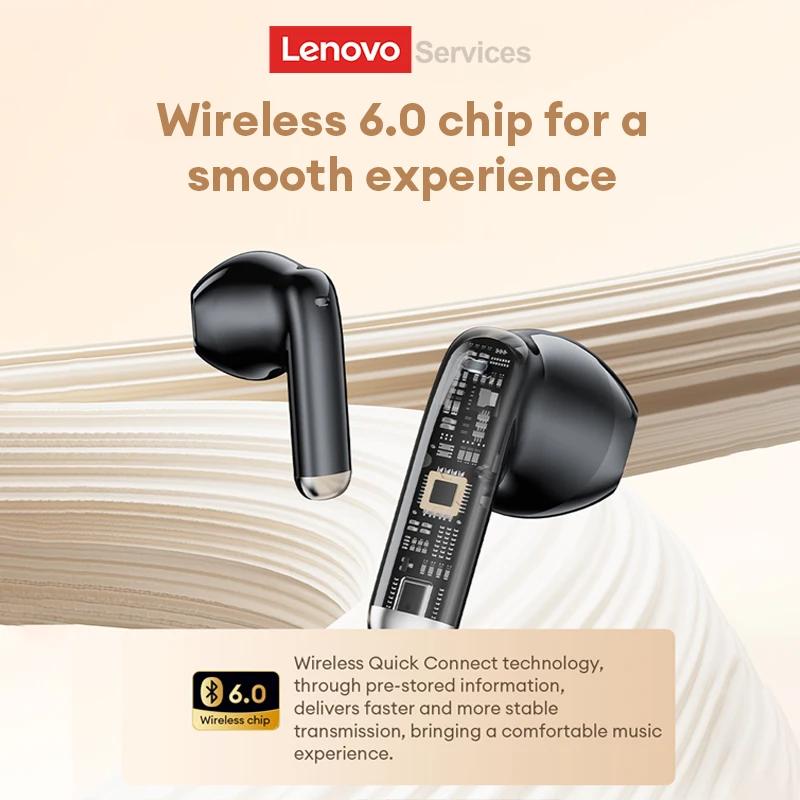 Оригинальные Bluetooth 6.0 наушники Lenovo LE259 Беспроводные наушники HIFI Игровые с шумоподавлением Наушники для тренировок Воспроизведение музыки Стерео Спортивные наушники