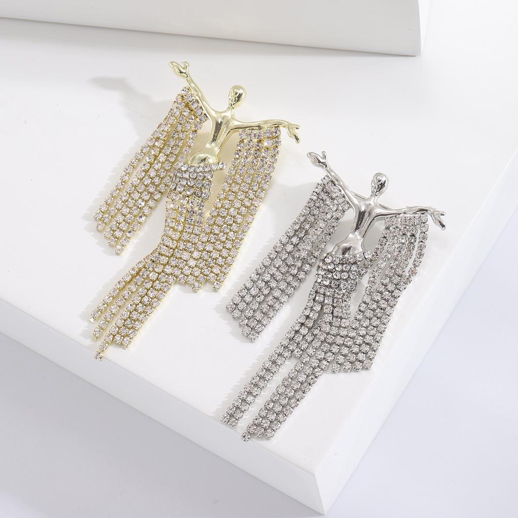 Luxury Temperament Fringed Corsage Creative Clothing Pendant Accessories Personalized Elegance Brooch Pin