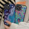 Abstract Liquid Phone Case Hard Leather Case for iPhone 11 12 13 Mini Pro Max 8 7 Plus SE 2020 X XR XS Coque