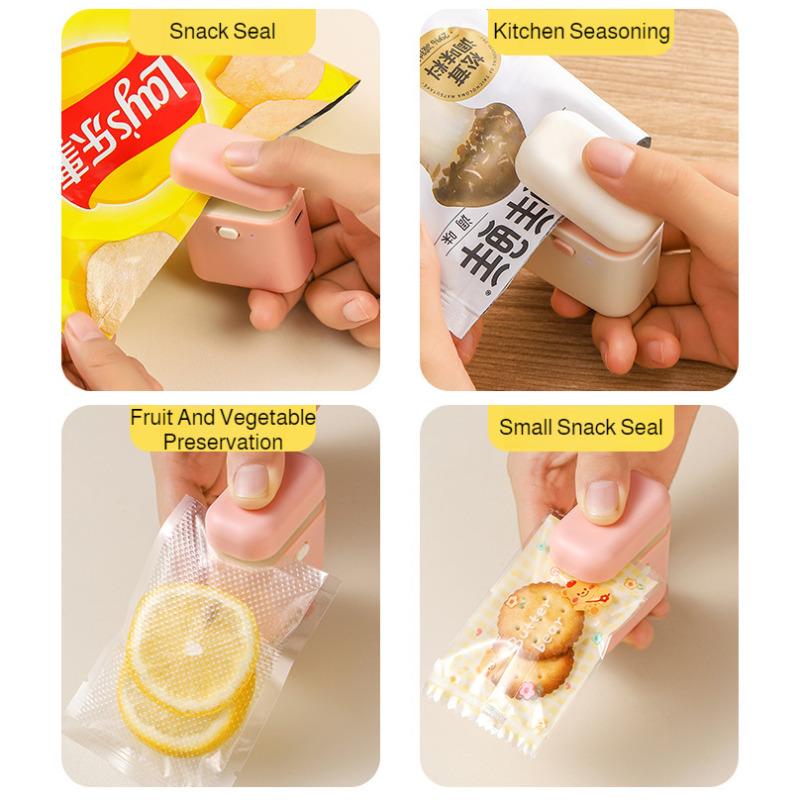 Мини Магнитная Запаечная Машина Многофункциональная Магнитная Адсорбция Запайщик и Открыватель Пластиковых Пакетов Для Эко Пластиковых Пакетов Пакеты для Снеков