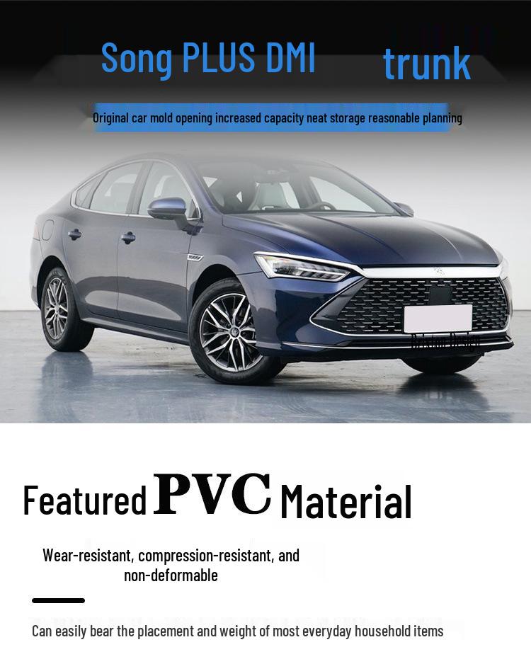 Скрытый ящик для хранения в багажнике автомобиля BYD Song Plus DMI - Органайзер для заднего сиденья, для кемпинга